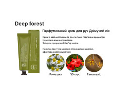 Парфумований крем для рук "Deep Forest" Perfume Hand Cream Lamelin, 50 мл