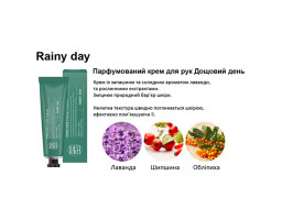 Парфумований крем для рук "Rainy Day" Perfume Hand Cream Lamelin, 50 мл