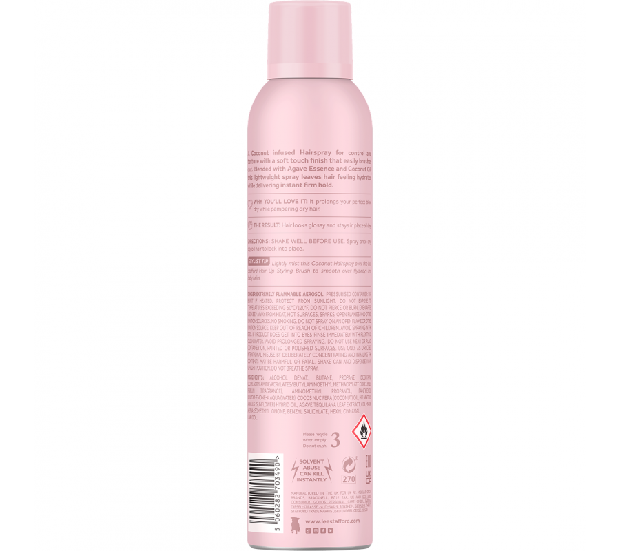 Lee Stafford фиксирующий спрей для волос Coco Loco с агавой Coconut Hairspray 250 мл — купить в Украине