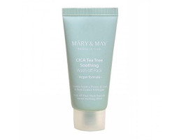 Заспокійлива маска для обличчя, що очищає, Cica Tea Tree Soothing Wash Off Pack Mary & May, 30 г