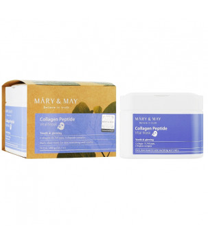Тканинні маски з колагеном та пептидами Collagen Peptide Vital Mask Mary & May, 30 шт