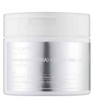 Очищающие пилинг-диски для лица Gluconolactone (PHA) + Betula Alba Juice Cleansing Pad Mary & May, 7