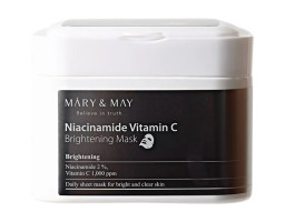 Тканинні маски з ніацинамідом та вітаміном С Niacinamide Vitamin C Brightening Mask Mary & May, 30 шт