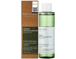 Тонер с центеллой азиатской и чайным деревом Vegan Cica Tea Tree AHA PHA Toner Mary & May, 200 мл