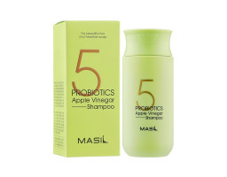 М'який безсульфатний шампунь з проботиками та яблучним оцтом 5 Probiotics Apple Vinegar Shampoo MASIL, 500 мл