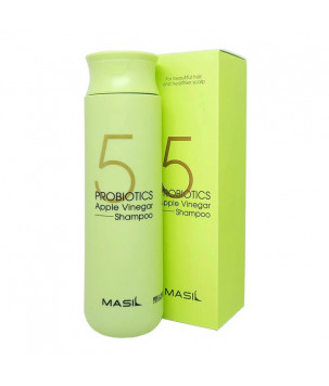 М'який безсульфатний шампунь з пробіотиками та яблучним оцтом 5 Probiotics Apple Vinegar Shampoo MASIL, 150 м