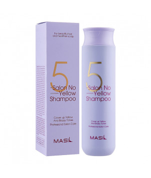 Шампунь проти жовтизни волосся 5 Salon No Yellow Shampoo MASIL, 300 мл