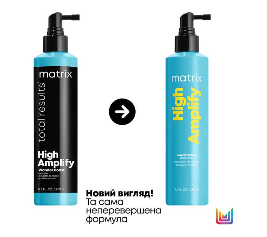 Прикореневий спрей для надання об'єму тонкому волоссю High Amplify Wonder Boost Root Lifter Matrix, 250 мл