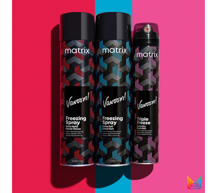 Спрей для фіксації та надання об'єму волоссю Vavoom Freezing Spray Finishing Spray Matrix, 500 мл