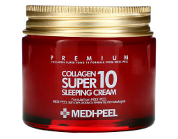 Medi-Peel Collagen Super10 Sleeping Cream — омолоджувальний нічний крем для обличчя з колагеном, 70 мл