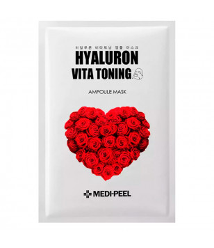 Тонизирующая пептидная маска для лица Hyaluron Vita Toning Ampoule Mask Medi-Peel, 10 шт * 30 мл