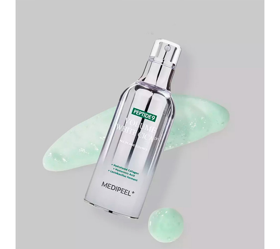 Medi-Peel Peptide 9 Volume All In One White Cica Essence — освітлювальна киснева есенція для обличчя, 100 мл