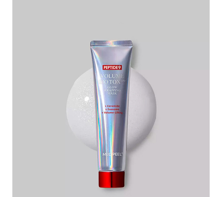Medi-Peel Peptide 9 Volume Bio Tox Glow Wrapping Mask Pro — омолоджувальна маска-плівка з пептидами, 70 мл