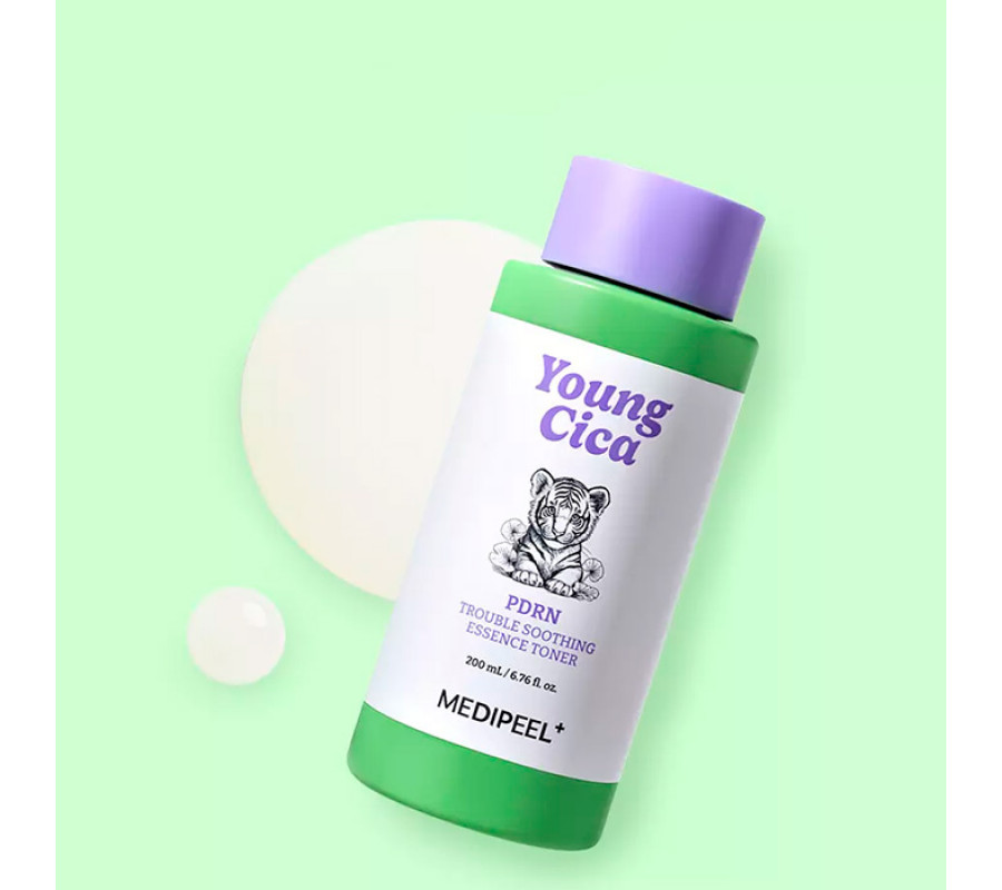 Young Cica PDRN Trouble Soothing Essence Toner — заспокійливий тонер-есенція для проблемної шкіри, 200 мл