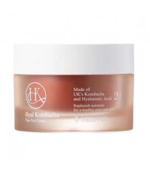 Ампульний крем для підвищення еластичності шкіри з комбучею та гіалуроновою кислотою Hyal Kombucha Tea-Tox Cre