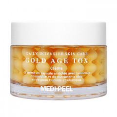 Антивіковий капсульний крем із екстрактом золотого шовкопряду Gold Age Tox Cream Medi-Peel, 50 мл