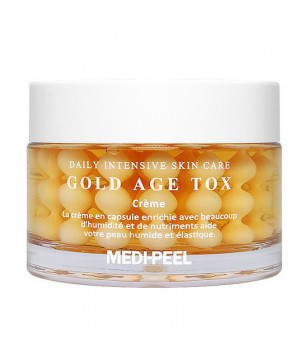 Антивозрастной капсульный крем с экстрактом золотого шелкопряда Gold Age Tox Cream Medi-Peel, 50 мл