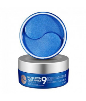 Гідрогелеві патчі глибокого зволоження з пептидами Hyaluron Aqua Peptide 9 Ampoule Eye Patch Medi Peel, 60шт