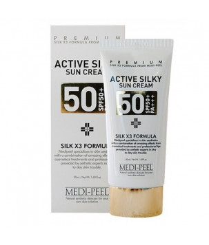 Сонцезахисний крем Active Silky Sun Cream SPF50+ /PA+++ Medi-peel, 50 ml