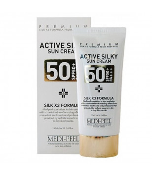 Солнцезащитный крем Active Silky Sun Cream SPF50+ /PA+++ Medi-peel, 50 ml