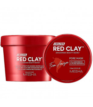 Маска для обличчя на основі червоної глини Amazon Red Clay Pore Mask MISSHA, 110 мл