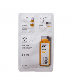 Трехступенчатая питательная маска для лица 3-step Nutrition Mask Missha, 1,5 г + 25 г + 1,5 г