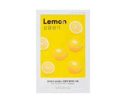 Missha Airy Fit Sheet Mask Lemon — маска для обличчя з екстрактом лимона, 19 г