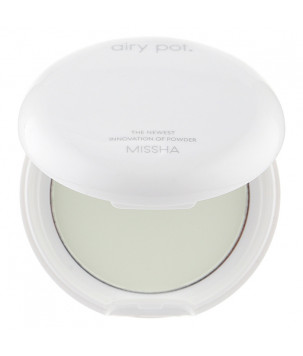 Матувальна компактна пудра м'ятна Airy Pot Powder Mint Missha, 8 г