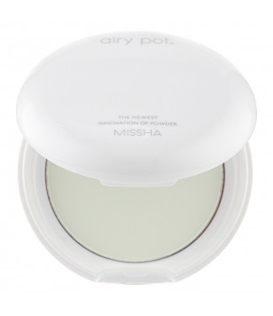 Матирующая компактная пудра мятная Airy Pot Powder Mint Missha, 8 г