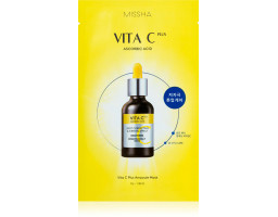Missha Vita C Plus — ампульна маска для обличчя з вітаміном С, 27 г