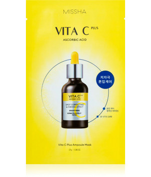 Ампульна маска для обличчя з вітаміном С Missha Vita C Plus, 27 г