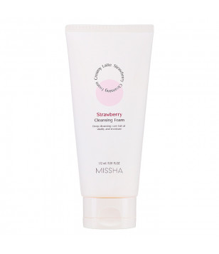 Очищуюча піна для вмивання Полуниця Creamy Latte Missha, 172 мл