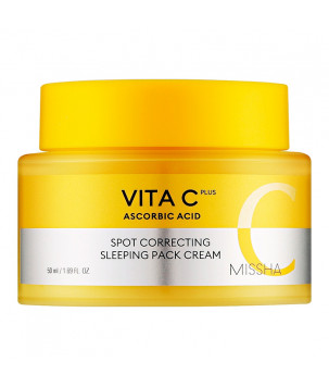 Нічний крем-маска для обличчя з вітаміном С Missha Vita C Plus Sleeping Pack Cream, 50 мл
