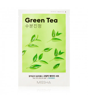Маска для лица зеленый чай Airy Fit Green Tea Sheet Mask Missha, 19 г