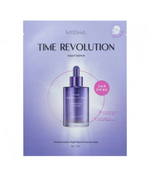 Нічна відновлювальна ампульна маска Time Revolution Night Repair Ampoule Mask MISSHA, 30 мл