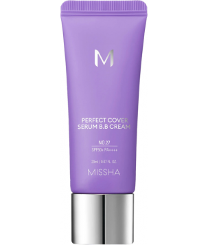 BB-крем M Perfect Cover EX BB-крем SPF42/PA++ Медовий беж No.27 Missha, 20 мл