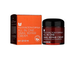 Mizon All In One Snail Repair Cream — відновлювальний крем для обличчя з муцином равлика, 75 мл
