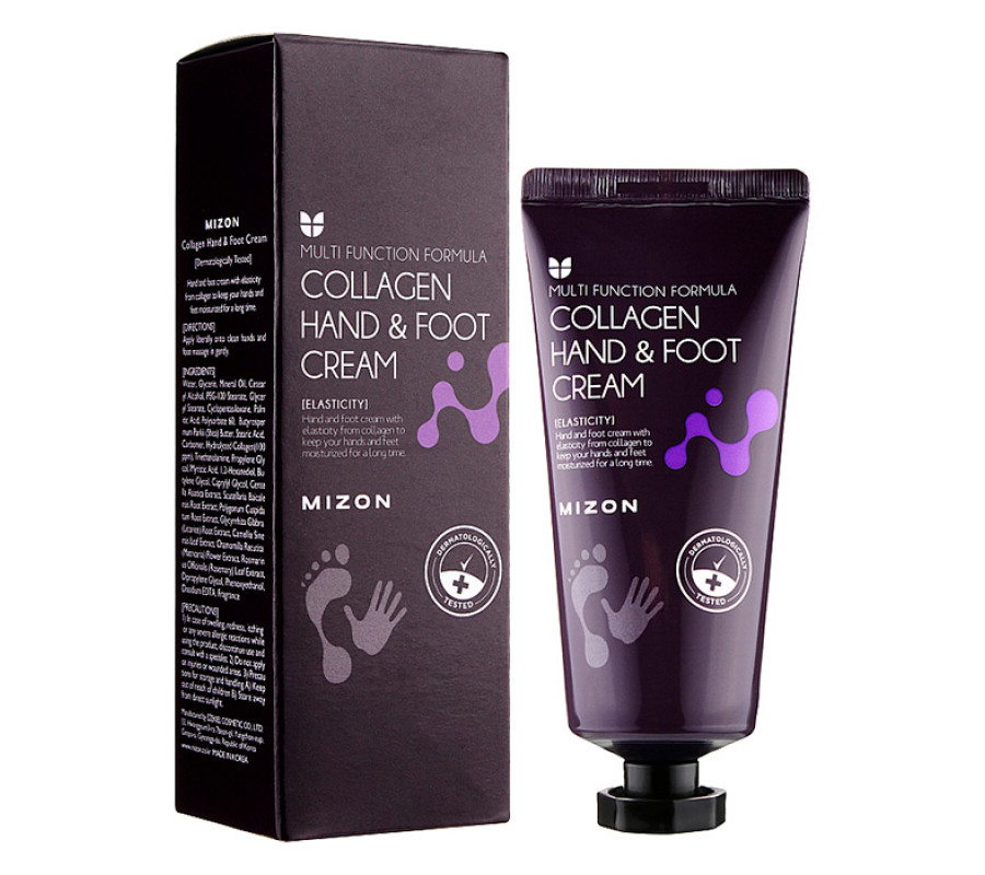 Mizon Collagen Hand And Foot Cream — крем для рук і ніг з колагеном, 100 мл
