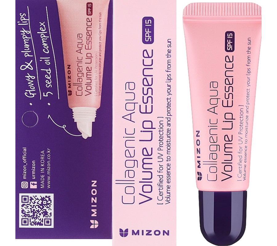 Mizon Collagenic Aqua Volume Lip Balm SPF10 — бальзам для губ, 10 мл