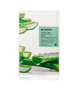 Тканинна маска для обличчя з екстрактом алое вера Mizon Joyful Time Essence Mask Aloe, 23 г