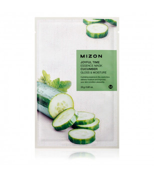 Тканинна маска для обличчя з екстрактом огірка Mizon Joyful Time Essence Mask Cucumber, 23 г