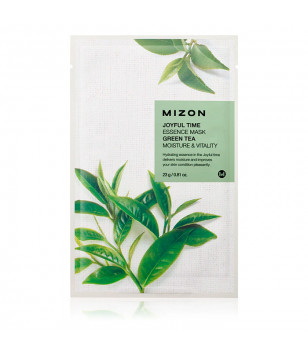 Тканинна маска для обличчя з екстрактом зеленого чаю Mizon Joyful Time Essence Mask Green Tea, 23 г