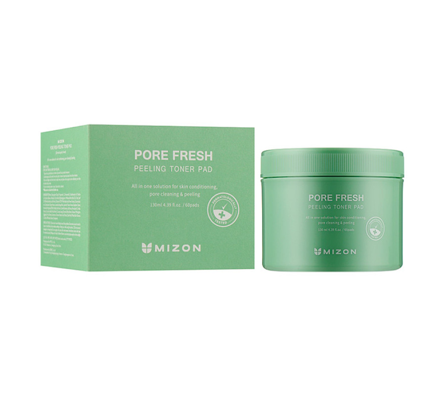 Mizon Pore Fresh Peeling Toner Pad — пілінг-диски для очищення шкіри, 130 мл