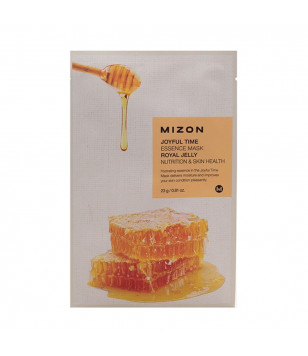 Тканевая маска с экстрактом маточного молочка Joyful Time Essence Mask Royal Jelly Mizon, 23 мл