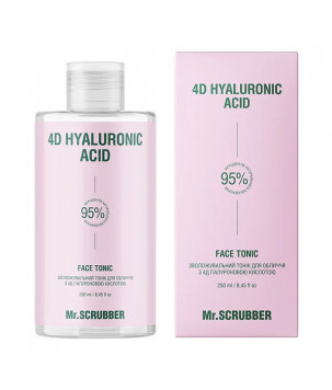Mr.Scrubber Зволожувальний тонік для обличчя 4D Hyaluronic Acid, 250 мл