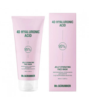 Mr.Scrubber Зволожувальна гелева маска для обличчя 4D Hyaluronic Acid, 100 мл