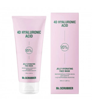 Mr.Scrubber Зволожувальна гелева маска для обличчя 4D Hyaluronic Acid, 100 мл