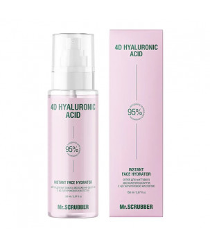 Mr.Scrubber Спрей-міст для миттєвого зволоження обличчя 4D Hyaluronic Acid, 150 мл