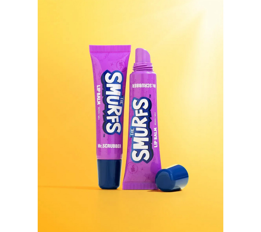 Mr.SCRUBBER Бальзам для губ The Smurfs, аромат ягідного міксу, 13 мл
