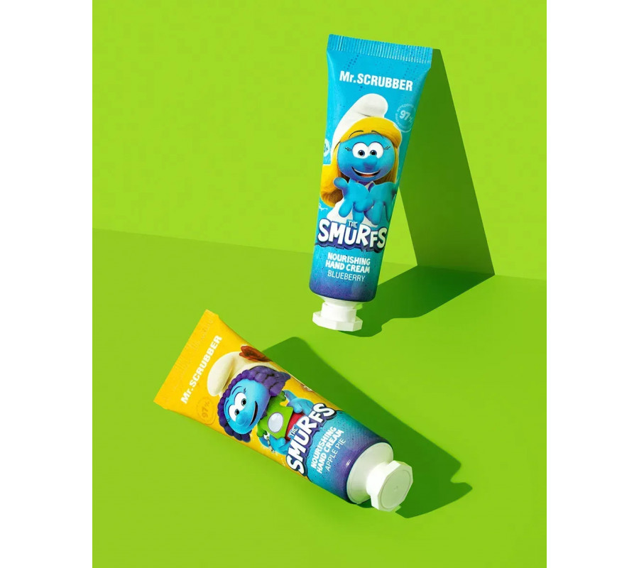 Mr.SCRUBBER Крем для рук The Smurfs, парфумований, живильний, чорниця, 30 г